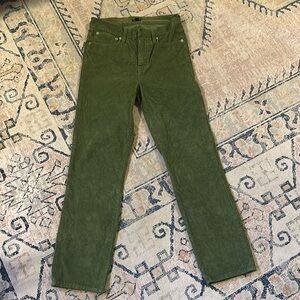 Jcrew corduroy green pants